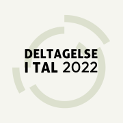 Deltagelse i tal 2022 -forside. Kvadratisk billede